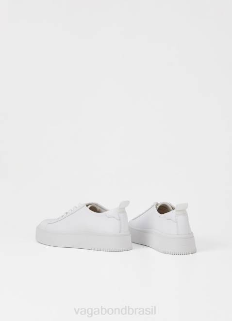 Vagabond D60R169 couro branco mulheres tênis stacy calçados