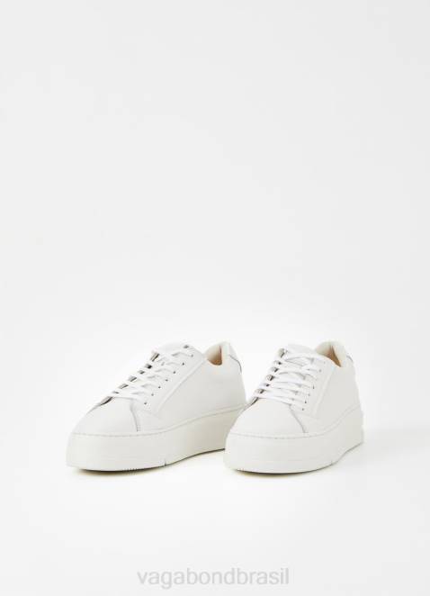 Vagabond D60R170 couro branco mulheres tênis judy calçados