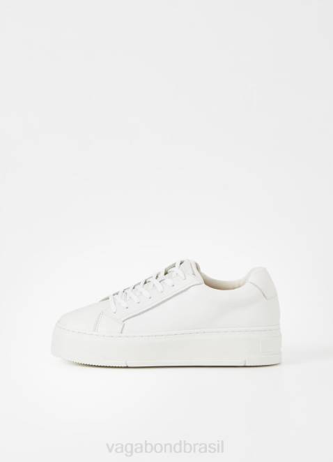 Vagabond D60R170 couro branco mulheres tênis judy calçados