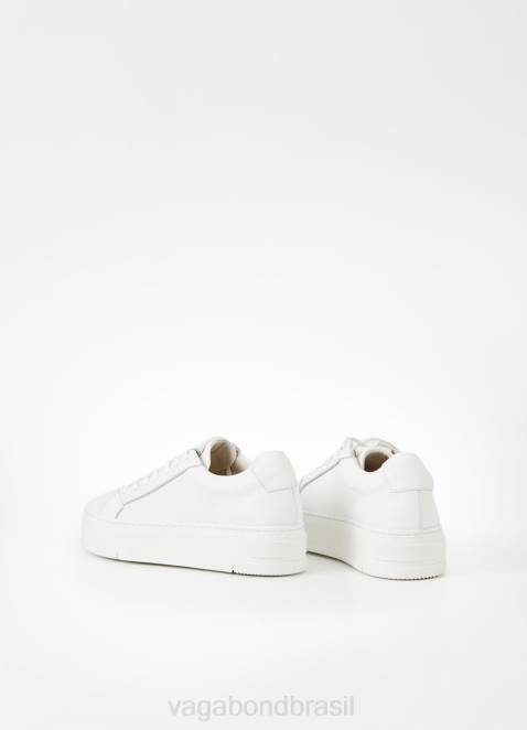 Vagabond D60R170 couro branco mulheres tênis judy calçados