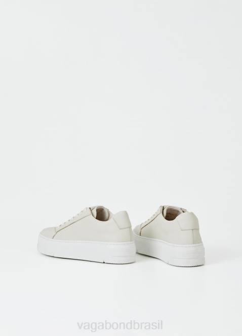 Vagabond D60R173 couro branco mulheres tênis judy calçados