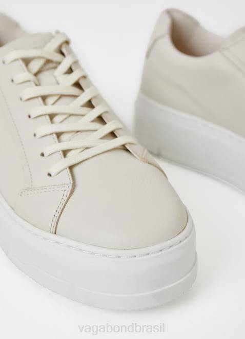 Vagabond D60R173 couro branco mulheres tênis judy calçados