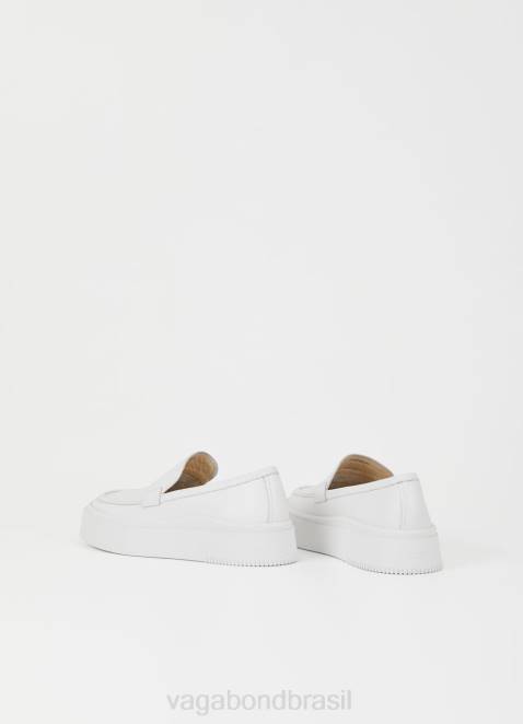 Vagabond D60R176 couro branco mulheres tênis stacy calçados