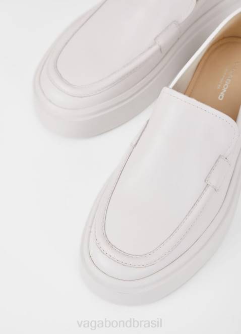 Vagabond D60R176 couro branco mulheres tênis stacy calçados