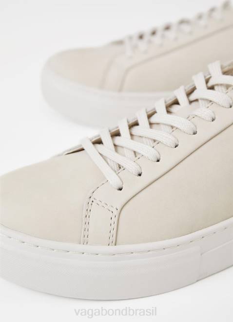Vagabond D60R181 nubuck branco mulheres tênis plataforma zoe calçados