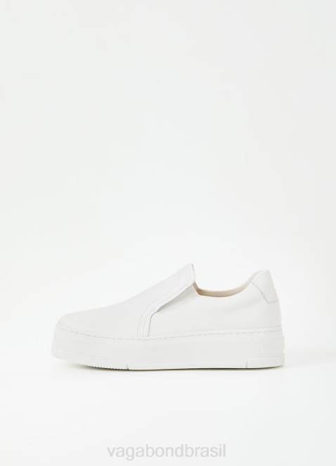 Vagabond D60R184 couro branco mulheres tênis judy calçados