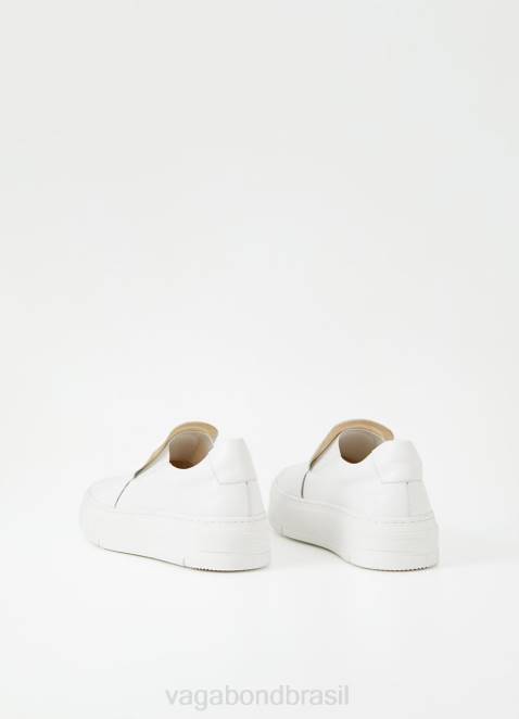 Vagabond D60R184 couro branco mulheres tênis judy calçados