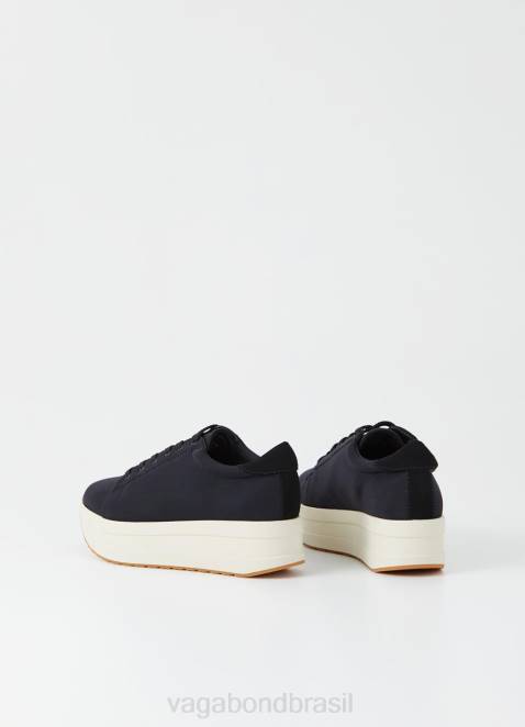 Vagabond D60R188 tecido preto mulheres tênis casey calçados