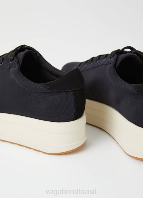 Vagabond D60R188 tecido preto mulheres tênis casey calçados